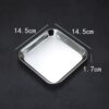 đĩa inox vuông trơn hàn quốc cao cấp, đĩa inox hàn quốc, đĩa inox hàn quốc hình vuông
