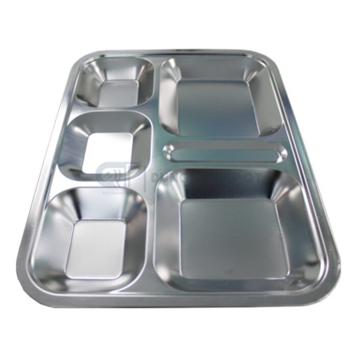 khay cơm inox cao cấp, khay cơm có nắp, khay inox ăn cơ,, khay cơm inox 5 ngăn