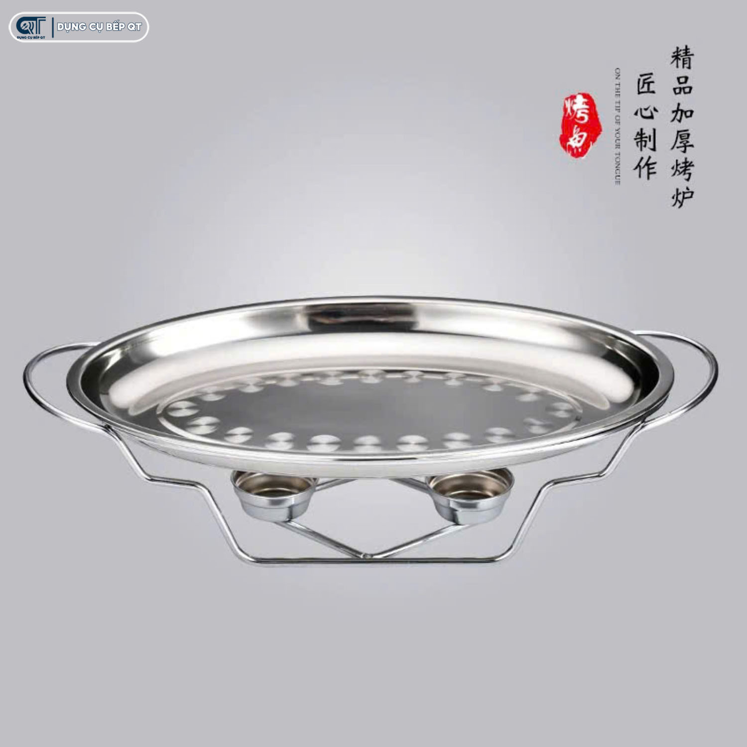 Khay hấp cá bếp từ có nắp