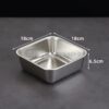 Khay Inox Vuông Sâu Có Nắp Hàn Quốc