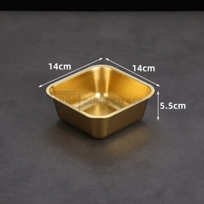 Khay Inox Vuông Sâu Có Nắp Hàn Quốc