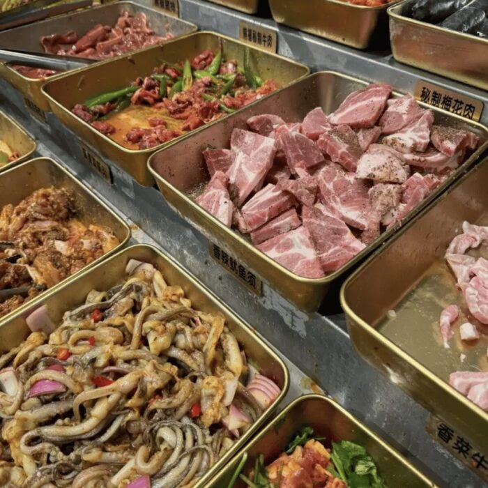 Khay Phần Inox Hàn Quốc Bạc Vàng Bày Đồ