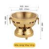 nồi lẩu mini inox có bếp cồn hàn quốc cao cấp, nồi lẩu mini, nồi lẩu ăn 1 người