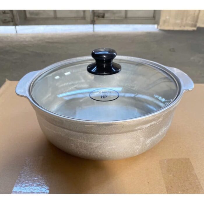 nồi tộ gang nắp kính, nồi gang nắp kính, tộ gang kho cá