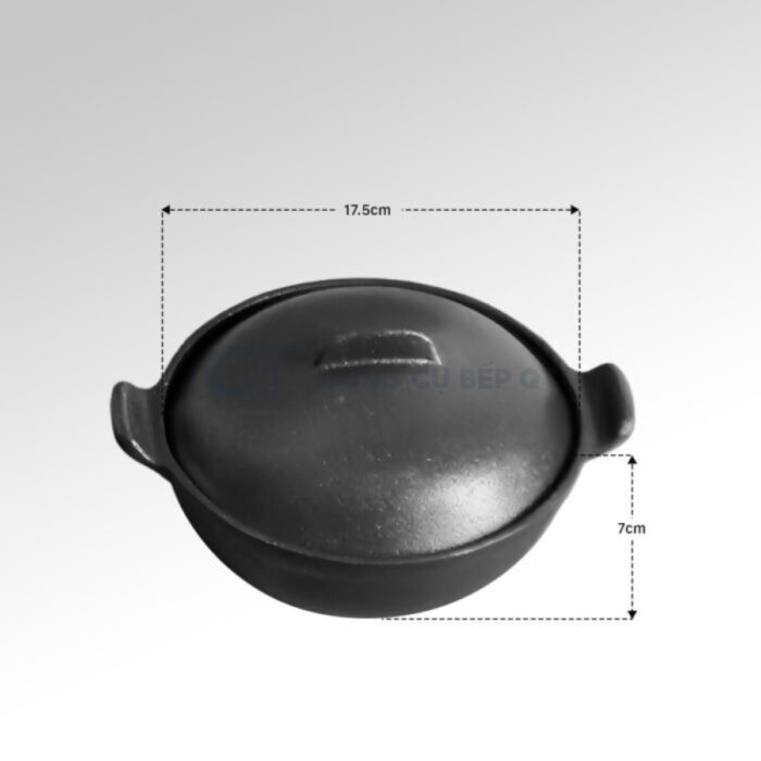 thố gang đen chống dính cao cấp, thố gang, nồi gang