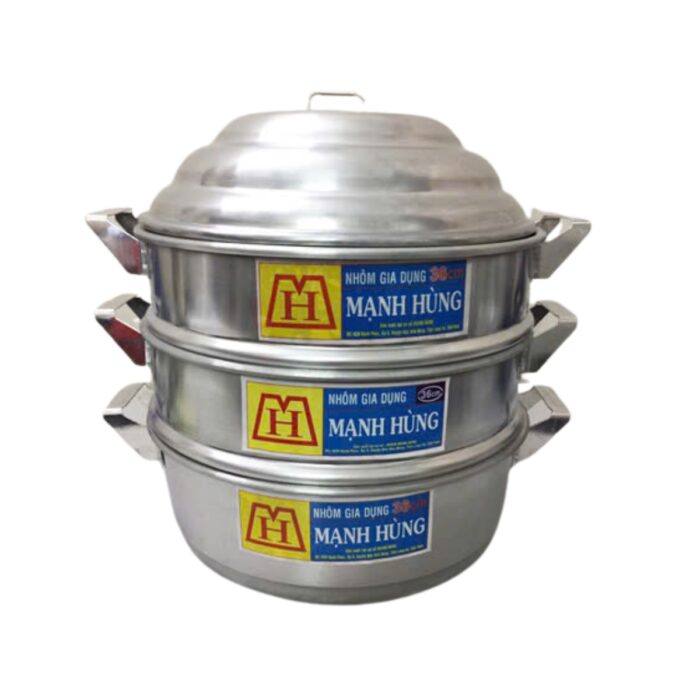 xửng hấp nhôm lớn, xửng hấp nhôm 60cm, xửng hấp bằng nhôm