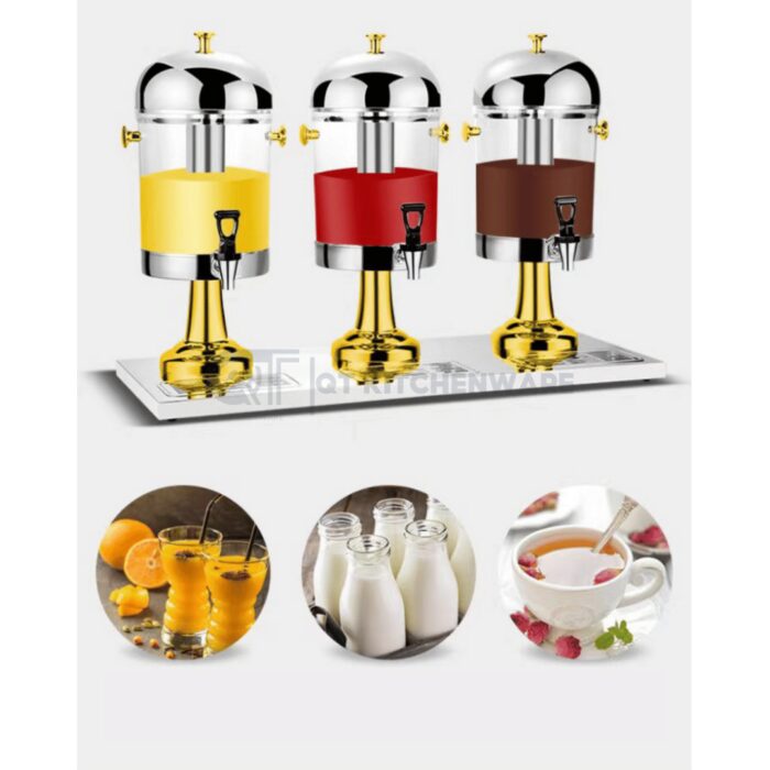 Bình đựng nước trái cây inox 3 ngăn 