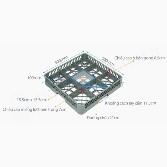 rack đựng ly cốc cao cấp, rack đựng ly cốc 9 ngăn, rack đựng ly cốc 16 ngăn cao cấp, rack 16 ô, rack nhựa 16 ly