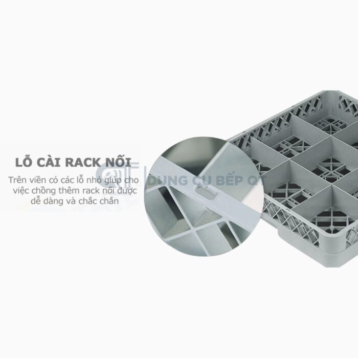 rack đựng ly cốc cao cấp, rack đựng ly cốc 9 ngăn, rack đựng ly cốc 16 ngăn cao cấp, rack 16 ô, rack nhựa 16 ly