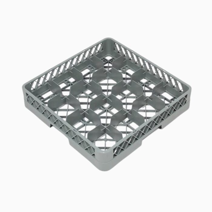 rack đựng ly cốc 16 ngăn cao cấp, rack 16 ô, rack nhựa 16 ly