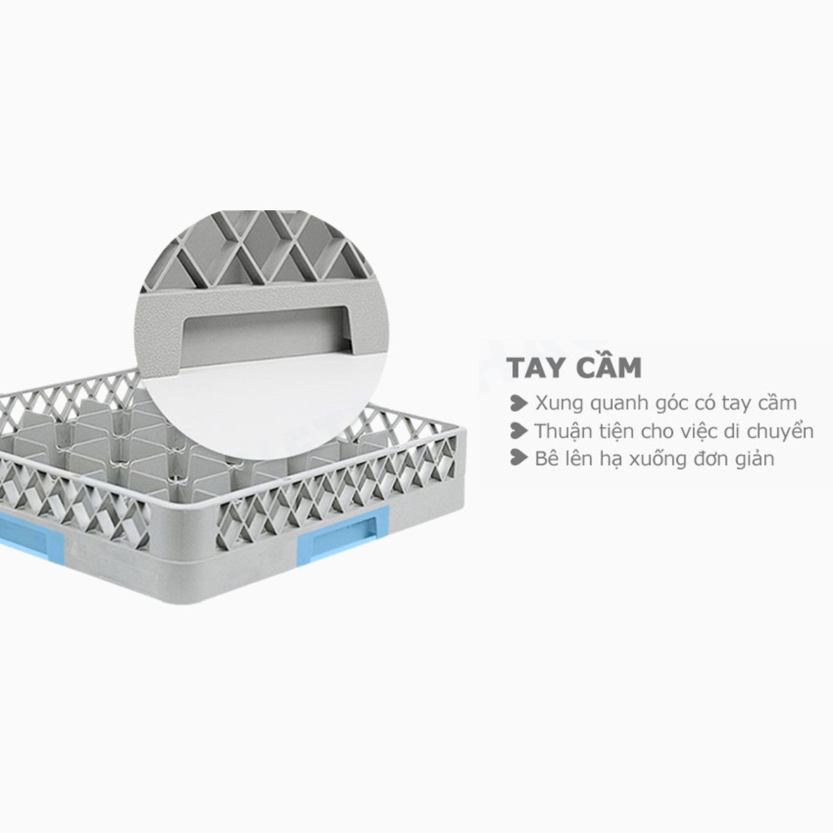 rack đựng ly cốc 36 ngăn cao cấp, rack nhựa đựng ly, rack 36 ngăn