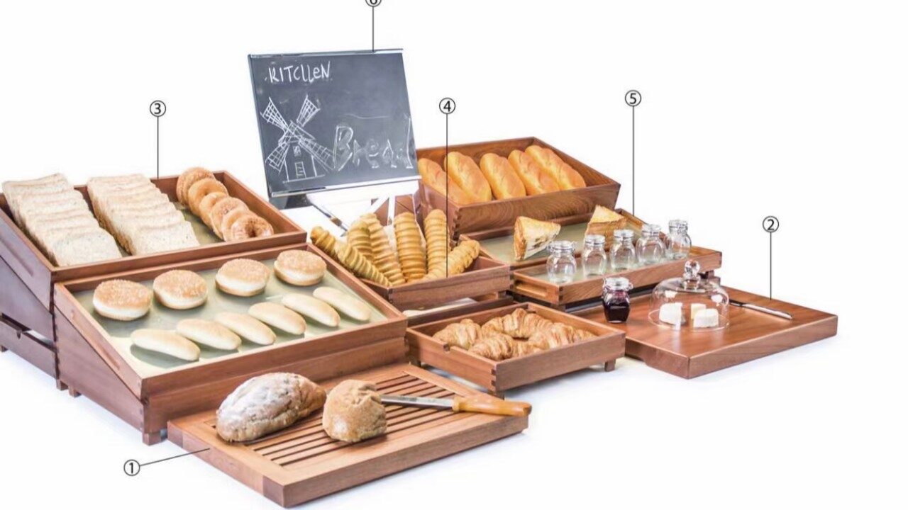 Dụng cụ buffet gỗ