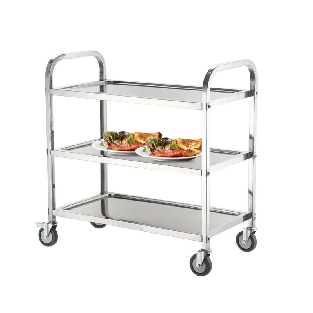 Xe đẩy là “trợ thủ” không thể thiếu trong nhà hàng, khách sạn, bếp ăn công nghiệp