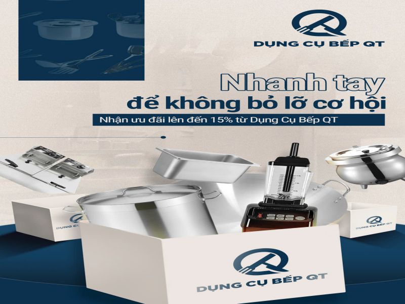 Đừng bỏ lỡ cơ hội nhận ưu đãi từ Dụng cụ bếp QT