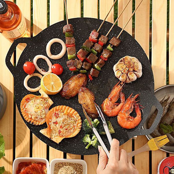 Chảo đá nướng góp phần mang tới các món nướng chuẩn vị thơm ngon