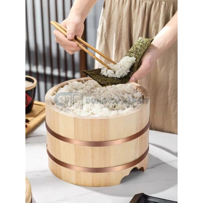 thố gỗ ủ cơm sushi