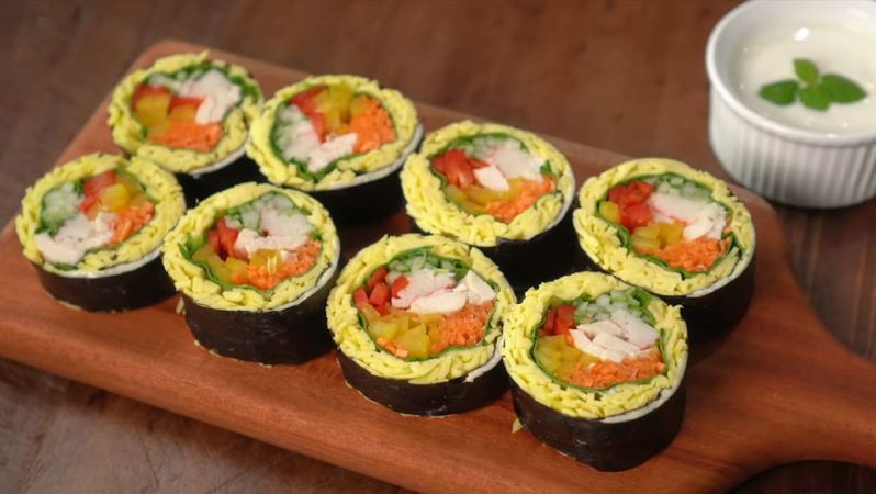 Sushi rau củ - Dễ chế biến, ít calo