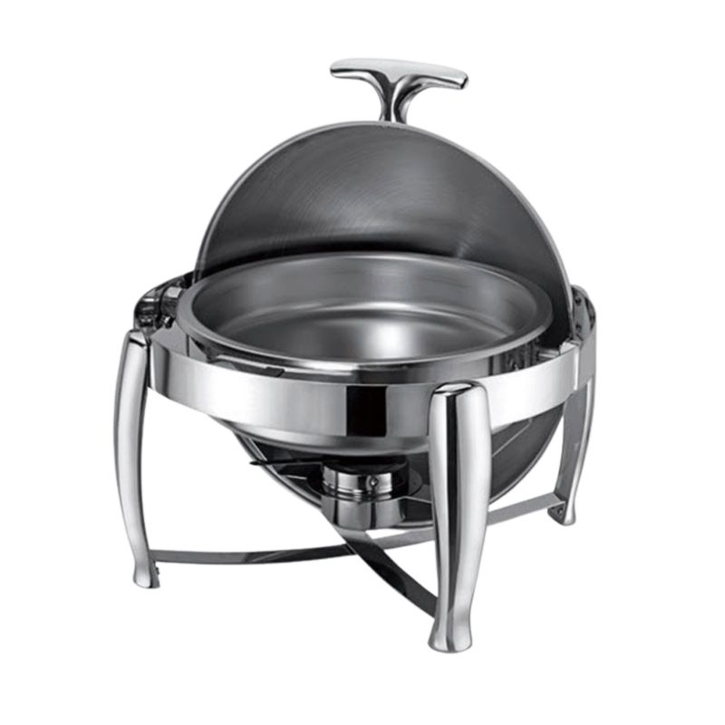 Ưu tiên lựa chọn nồi hâm nóng thức ăn buffet hình tròn được làm từ inox 304 