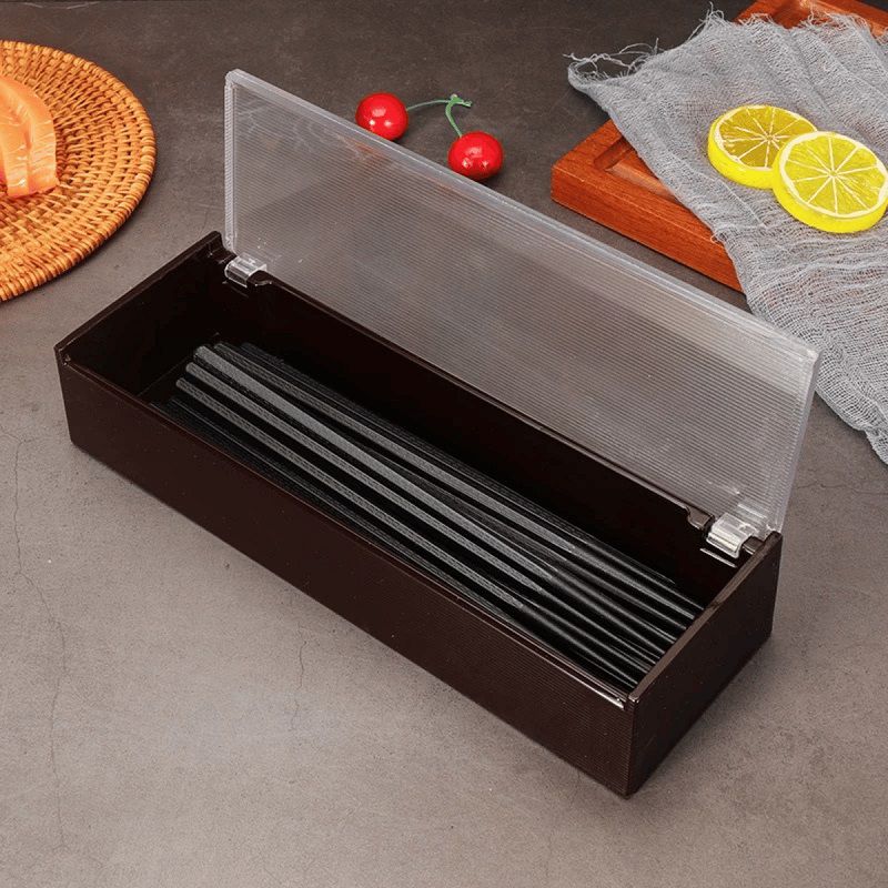 Hộp đựng đũa thìa dĩa nhựa ABS nắp mở