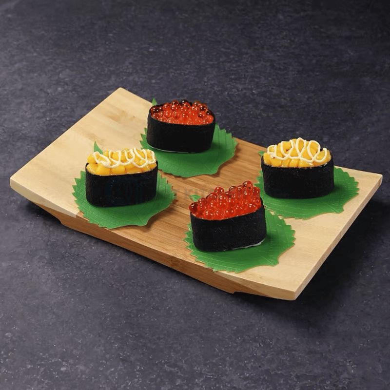 Khay sushi gỗ phong cách Nhật Bản truyền thống