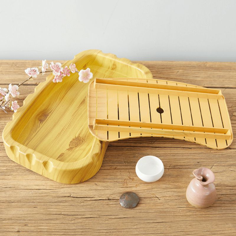 Khay Sushi nhựa giả vân gỗ do Dụng cụ bếp QT - Quang Thúy phân phối