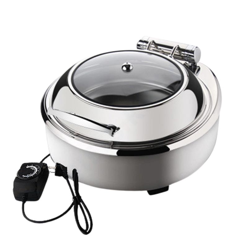 Nồi hâm tròn dung tích trung bình phù hợp cho gia đình, quán ăn, nhà hàng nhỏ