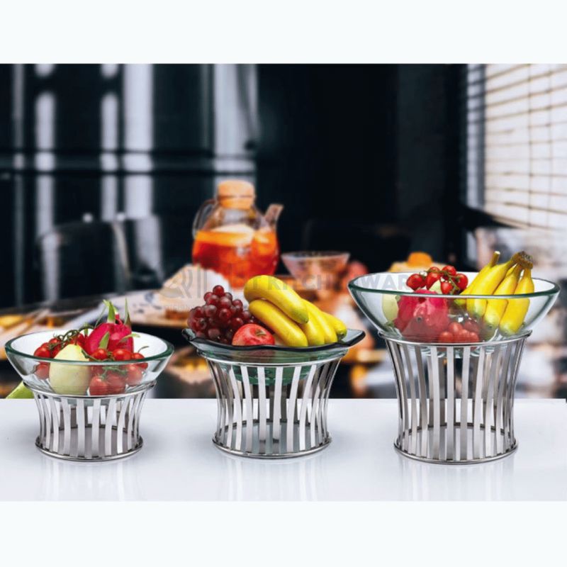 Chân kê buffet tròn kẻ sọc sang trọng và tinh tế