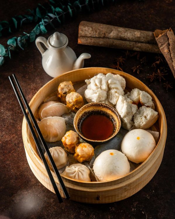 Xửng tre hấp dimsum 