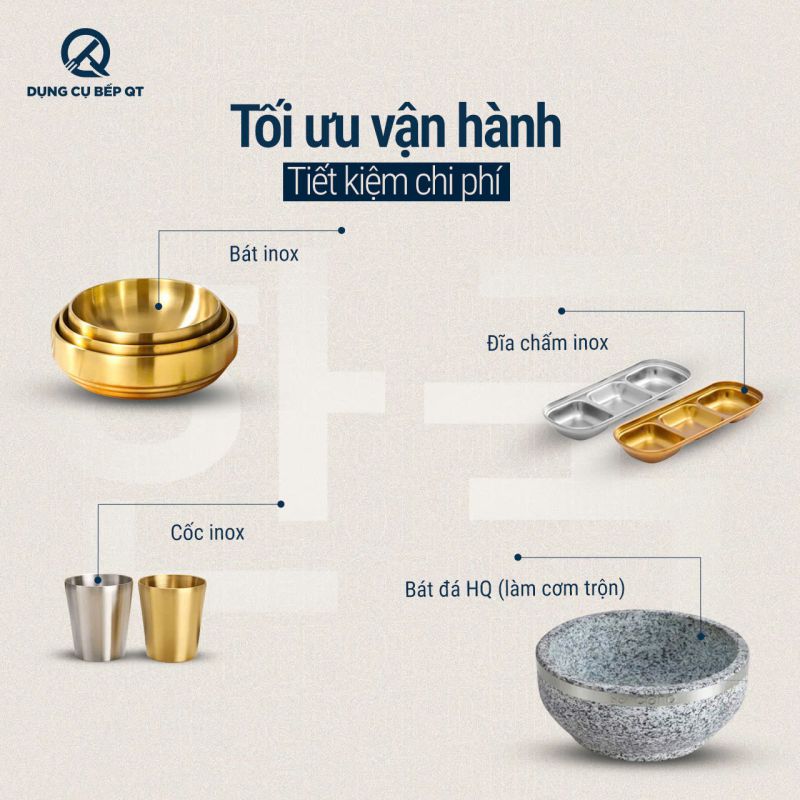 Xác định đúng concept phục vụ ngay từ đầu ví dụ nhà hàng Hàn sẽ cần dụng cụ bàn ăn chuẩn gu Hàn